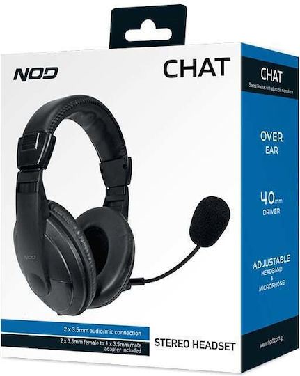 NOD Chat On Ear Multimedia Ακουστικά με μικρόφωνο και σύνδεση 3.5mm Jack