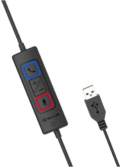 Tellur Voice 320 On Ear Căști Multimedia cu microfon și conexiune USB-A