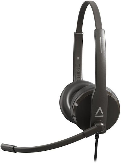 Creative HS-230 Auf dem Ohr Multimedia-Headsets mit Mikrofon und Verbindung 3,5 mm Klinke / USB-A in Schwarz Farbe