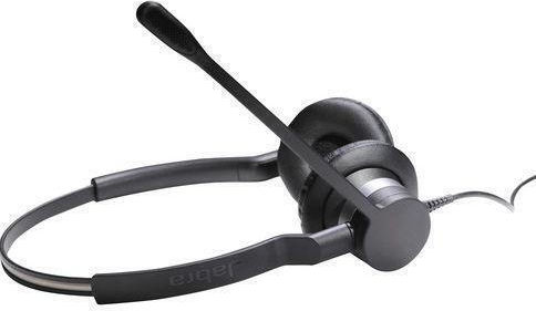 Jabra На ушите Мултимедийни слушалки с микрофон и връзка USB-A в Черен цвят 2399-823-109