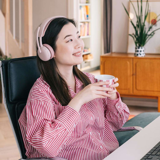 Logitech Zone 2 ES Wireless On Ear Multimedia Headset with Microphone and Bluetooth / USB-C Connectivity in Pink Colour