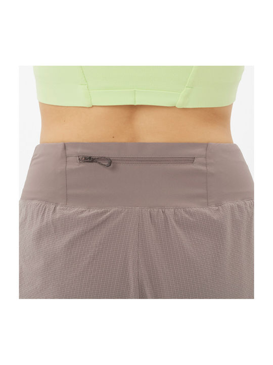 Aero Women's Activewear Shorts Brown