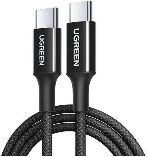 Ugreen USB 2.0 Cable USB-C male - USB-C 100W PD Μαύρο 2m 65250