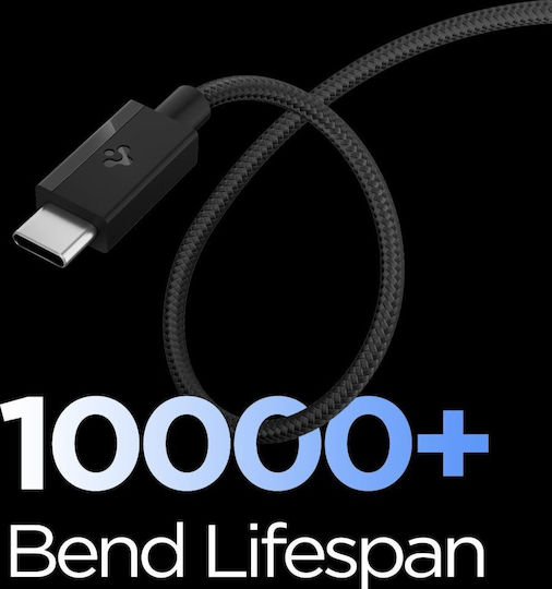 Spigen USB 2.0 Cable USB-C Male - USB-C 60W Black 1.5m ACA10417