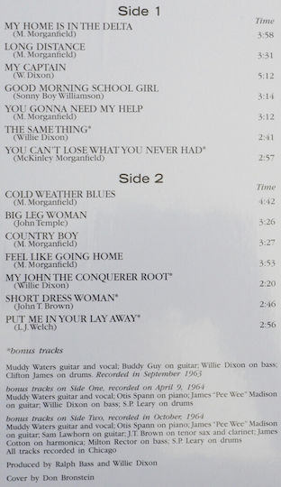 Muddy Waters Folk Singer Vinyl