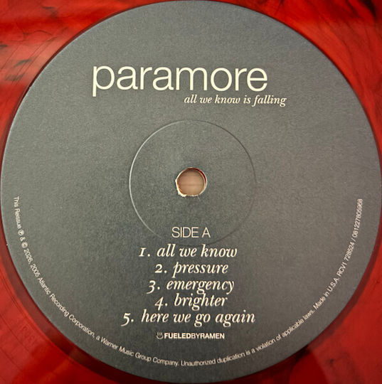 Paramore All We Know Is Falling Vinyl Vinyl All Media