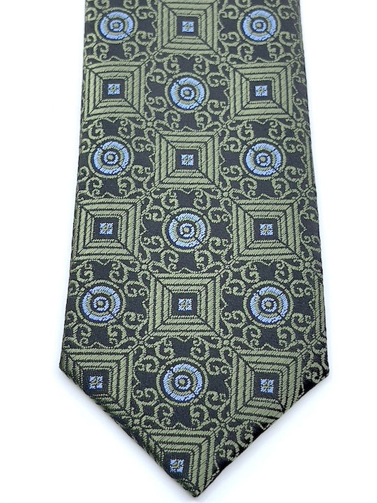 Legend Accessories Set of Men's Printed Ties in Green Colour