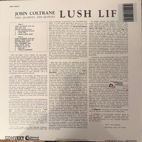 John Coltrane Lush Life 1 Vinyl