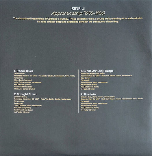 John Coltrane From Form To Spirit Gold Black 3 Vinyl