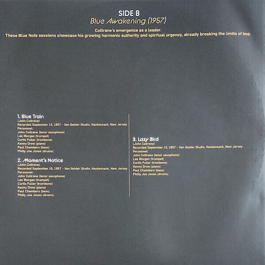 John Coltrane From Form To Spirit Gold Black 3 Vinyl
