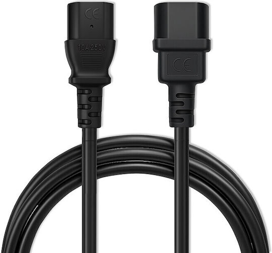 Qoltec IEC C13 - IEC C14 Cablu 3m Negru (53898)