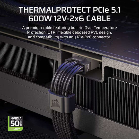 Corsair Thermalprotect - Cable Μαύρο CP-8920472