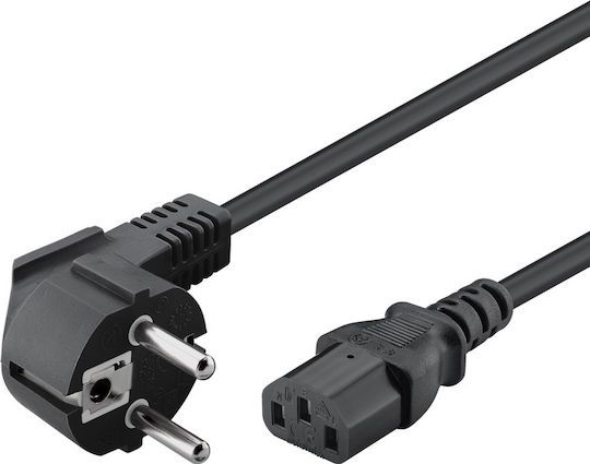 Powertech Schuko - IEC C5 Cable 1.5m Μαύρο CAB-P028