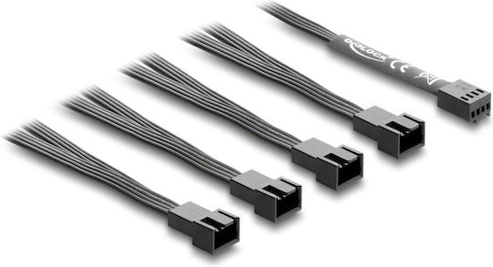 DeLock Cablu 0.4m Negru 84540