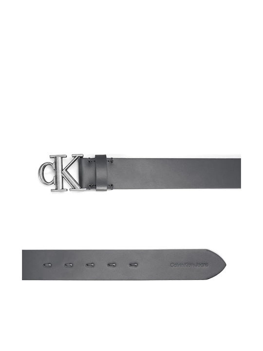 Men's Leather Grey Belt