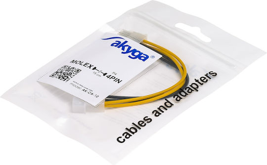 Akyga Molex cu 4 pini - 4 Pin EPS Cablu 0.15m Multicolor (AK-CA-12)
