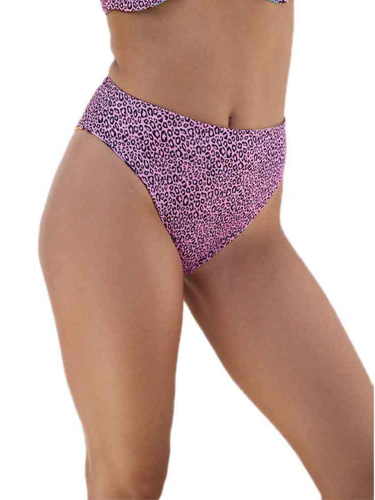 Bikinihosen Slip Hohe Taille Bunt