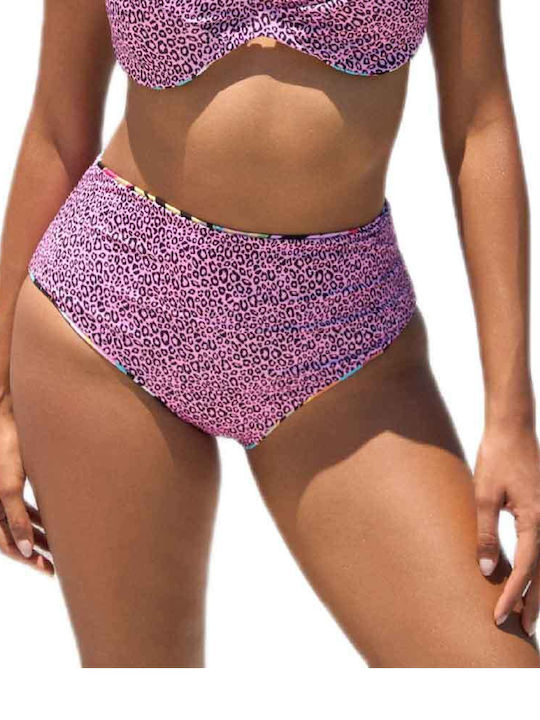 Bikini Slip Ψηλόμεσο Πολύχρωμο