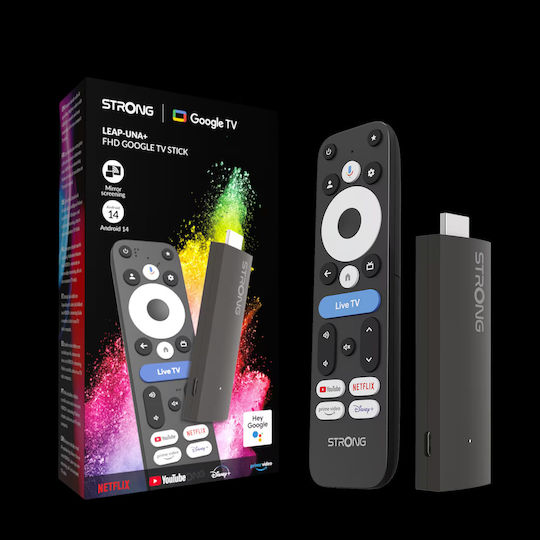 Strong Smart TV Stick Leap Full HD με Bluetooth / Wi-Fi / HDMI και Google Assistant