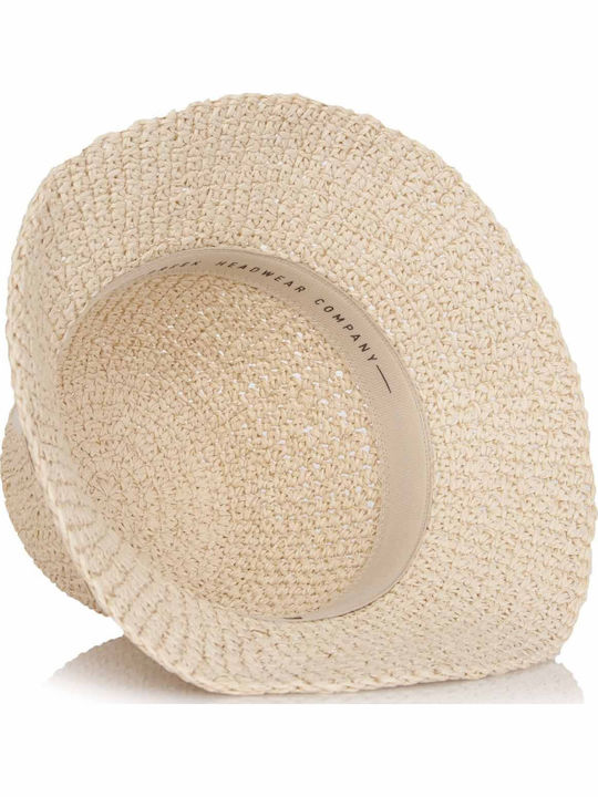 Karfil Damenhüte Rattangeflecht Beige