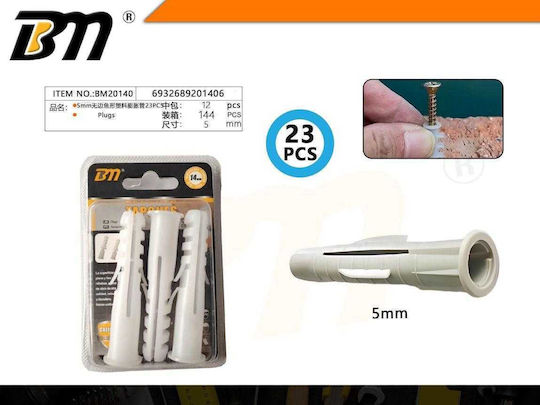 Plastic Screw Anchors 23 Pieces