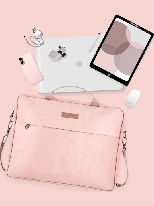 Zagatto Wasserdicht Tasche für Laptop 15.6" in Rosa Farbe ZG614