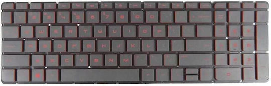 Keyboard Hp V150646ls1 Red Backlit Us Mentor Premium