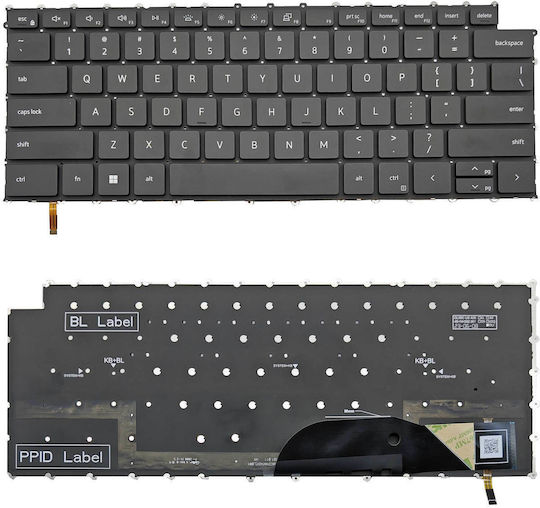 Laptop Keyboard Dell Xps 15 9500 9510 9520 15.6 Inch Xps 17 9720 9700 9710 17.3 Inch US Layout 0mv93t OEM Code 40706usbl