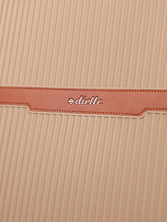 Dielle Mittlerer Hartschalen-Reisekoffer Braun Höhe 66cm