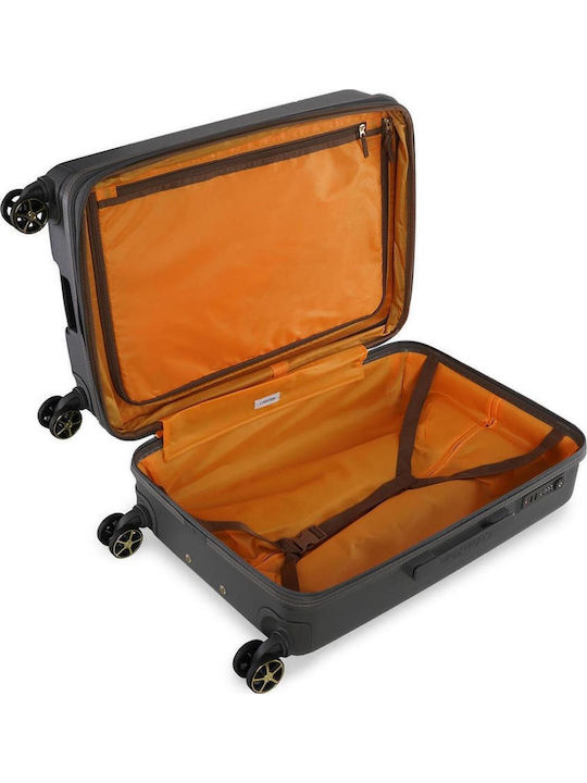 Calvin Klein Big Monogram Mittlerer Koffer Reise Anthrazit Höhe 67cm