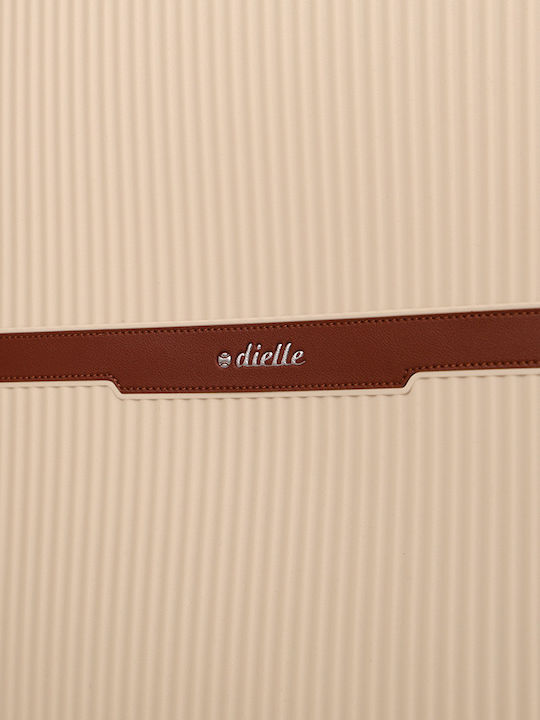 Dielle Medium Hard Beige Suitcase Height 66cm