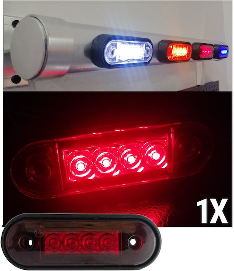 Truck Volume Lights 1pcs LED Side Volume Indicator 12V - Red MAR842