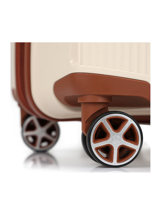 Dielle Medium Hard Beige Suitcase Height 66cm