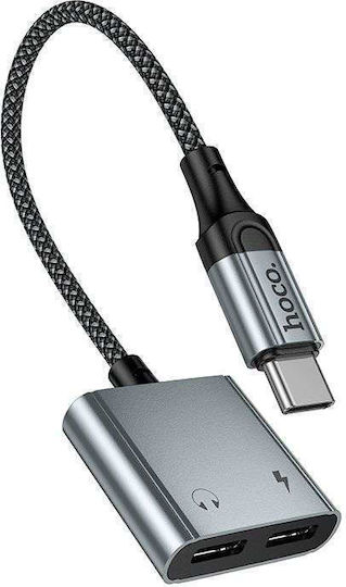 Hoco Μετατροπέας USB-C male σε USB-C female 1τμχ 51097-OC