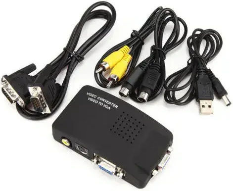 Convertor VGA Feminin În S-Video / VGA Feminin Argintiu 1 Bucată CVT-751/RCA