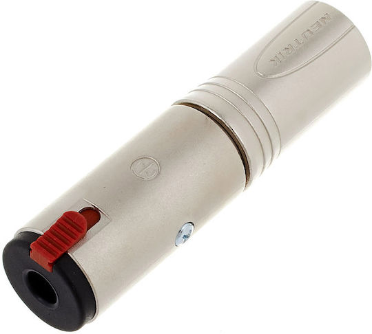 Neutrik NA3MJ Μετατροπέας XLR male σε 6.3mm female Ασημί 1τμχ
