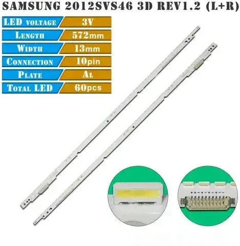 Samsung 46" Set 2pcs Ledbar 2012svs46 7032nnb