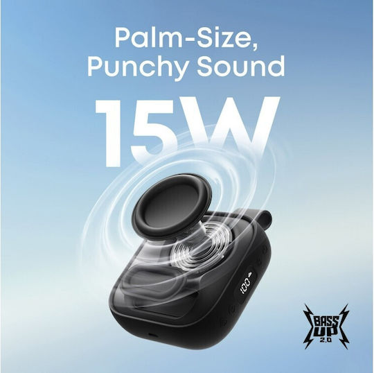 Anker Boom Go 3i Wasserdichtes Bluetooth Lautsprecher 15W mit Batterielaufzeit bis zu 24 Stunden Schwarz