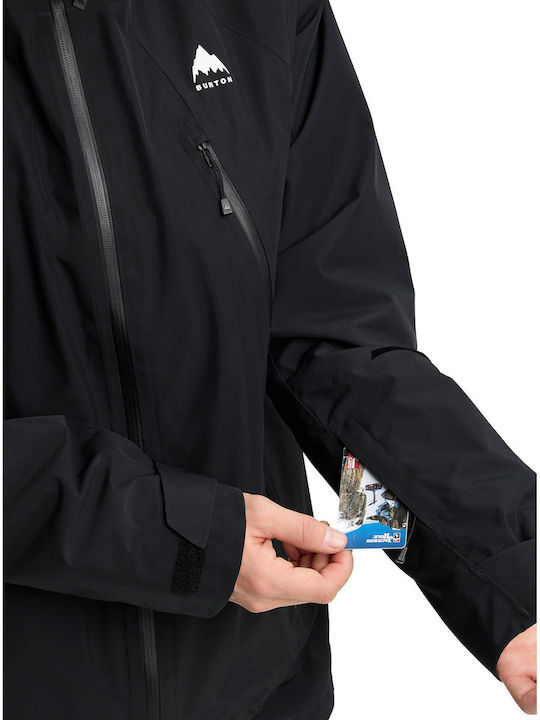 Burton 304111A04 Ανδρικό Μπουφάν Gore-Tex για Σκι & Snowboard Μαύρο