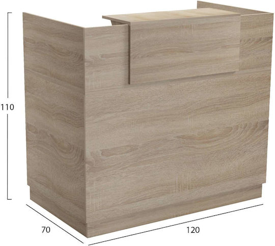 Freebox Επαγγελματικό Γραφείο Υποδοχής Π120xΒ70xΥ110cm