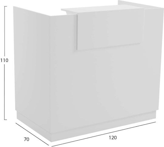 Freebox Professional Reception Desk W120xD70xH110cm