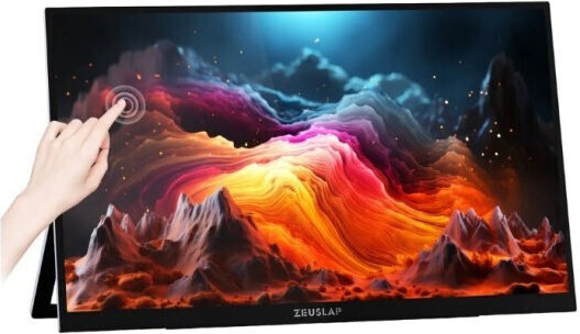 Zeuslap OLED Touch Portable Monitor 13.3" FHD 1920x1080 with 1ms Response Time GTG