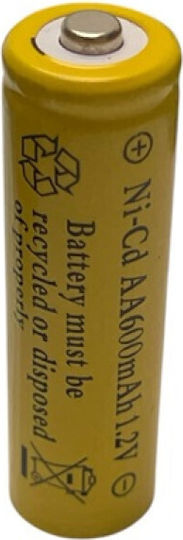 Επαναφορτιζόμενη Μπαταρία Ni-Cd 600mAh 1.2V 1τμχ
