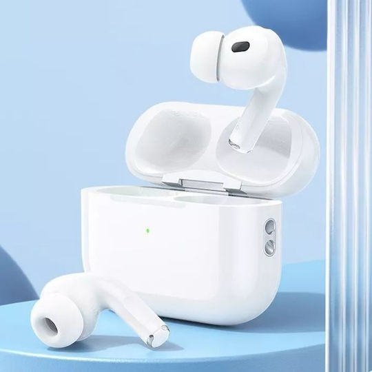 Hoco EW47 Earbud Bluetooth Handsfree Căști cu Carcasă de Încărcare Alb