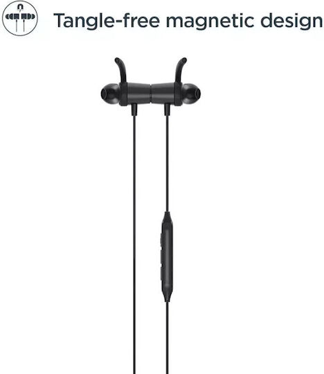 Motorola SP105 In-ear Bluetooth Handsfree Ακουστικά με Αντοχή στον Ιδρώτα Μαύρα