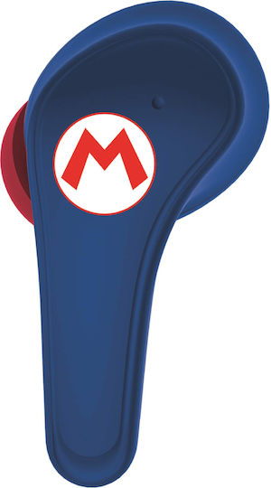 OTL Nintendo Super Mario In-ear Bluetooth Handsfree Căști cu Carcasă de Încărcare Albastru