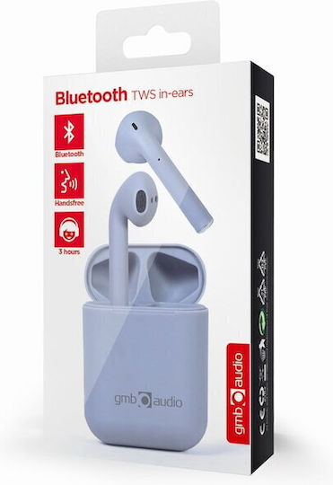 Gembird Seattle In-Ear Bluetooth-Freisprecheinrichtung Kopfhörer mit Ladeetui Misty Grey