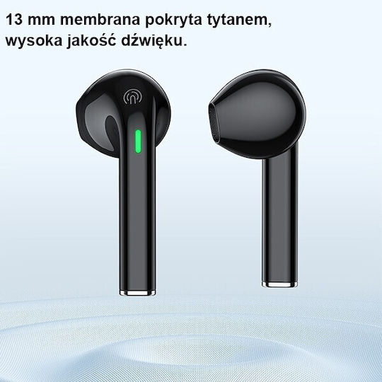 Awei T26 Pro In-ear Bluetooth Handsfree Ακουστικά με Θήκη Φόρτισης Μαύρα