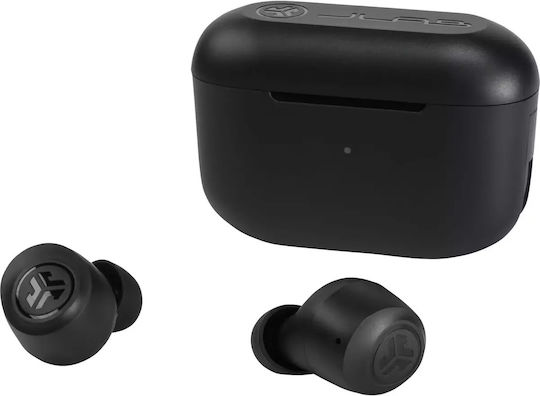 Jlab GO Air Pop In-Ear Bluetooth-Freisprecheinrichtung Kopfhörer mit Schweißresistenz und Ladeetui Schwarz