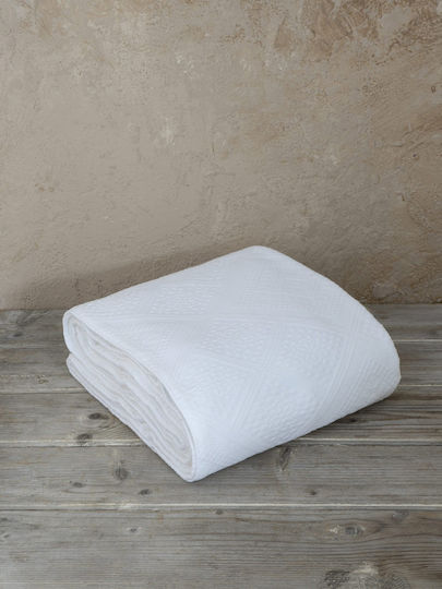 Nima Single Hotel Blanket White 170x250cm 3 Pieces Luminoso